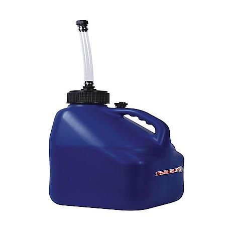 Blue, 5 Gallon Capacity, Plastic, With Filler Hose and Cap