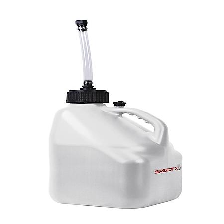 White, 5 Gallon Capacity, Plastic, With Filler Hose and Cap