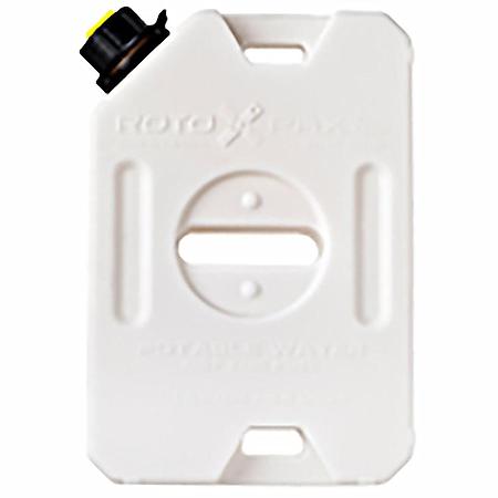 Water Container, White, 1 Gallon, Bolt-On/Free Standing, Formulated Plastic, Food Grade