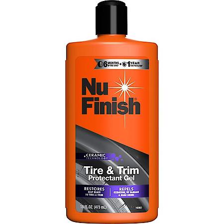 Nu Finish Tire and Trim Protectant Gel, Ceramic Technology, Car Cleaning Supplies, 16 fl oz