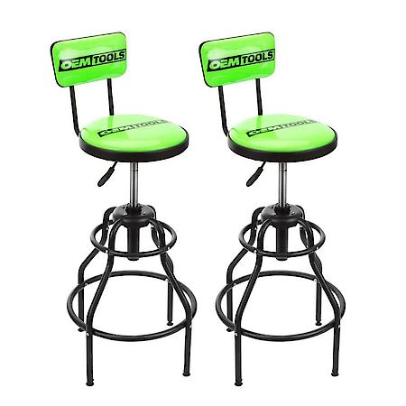 OEMTOOLS 24931TWO Adjustable Hydraulic Shop Stool (2 Pack), 29" to 33"