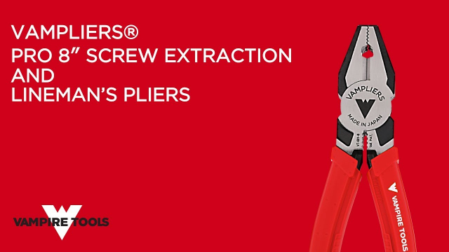VampliersÃ‚Â® PRO 8? Screw Extraction and Lineman's Pliers 