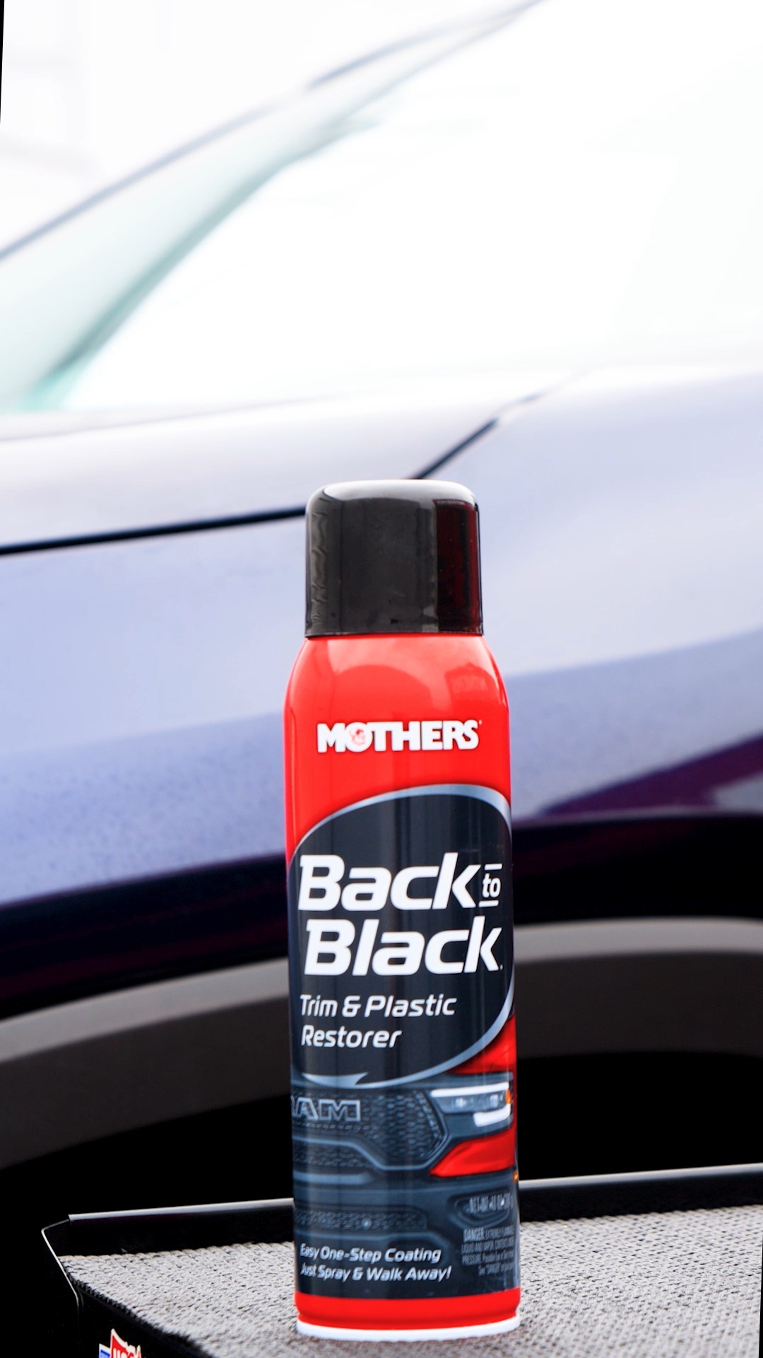 Mothers Back to Black Trim & Plastic Aerosol 